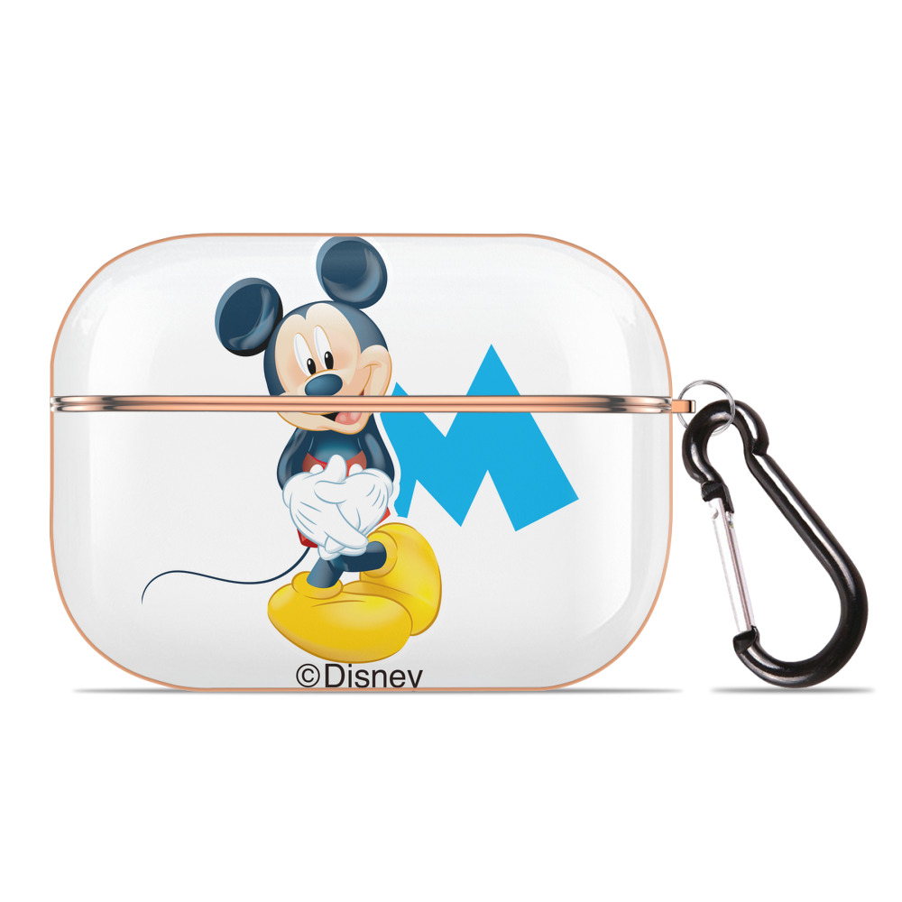 （画像用） ミッキーマウス Mickey Mouse 【AirPods Pro用】ハードシェル保護ケース｜耐衝撃・防指紋・カラビナ付き商品仕様