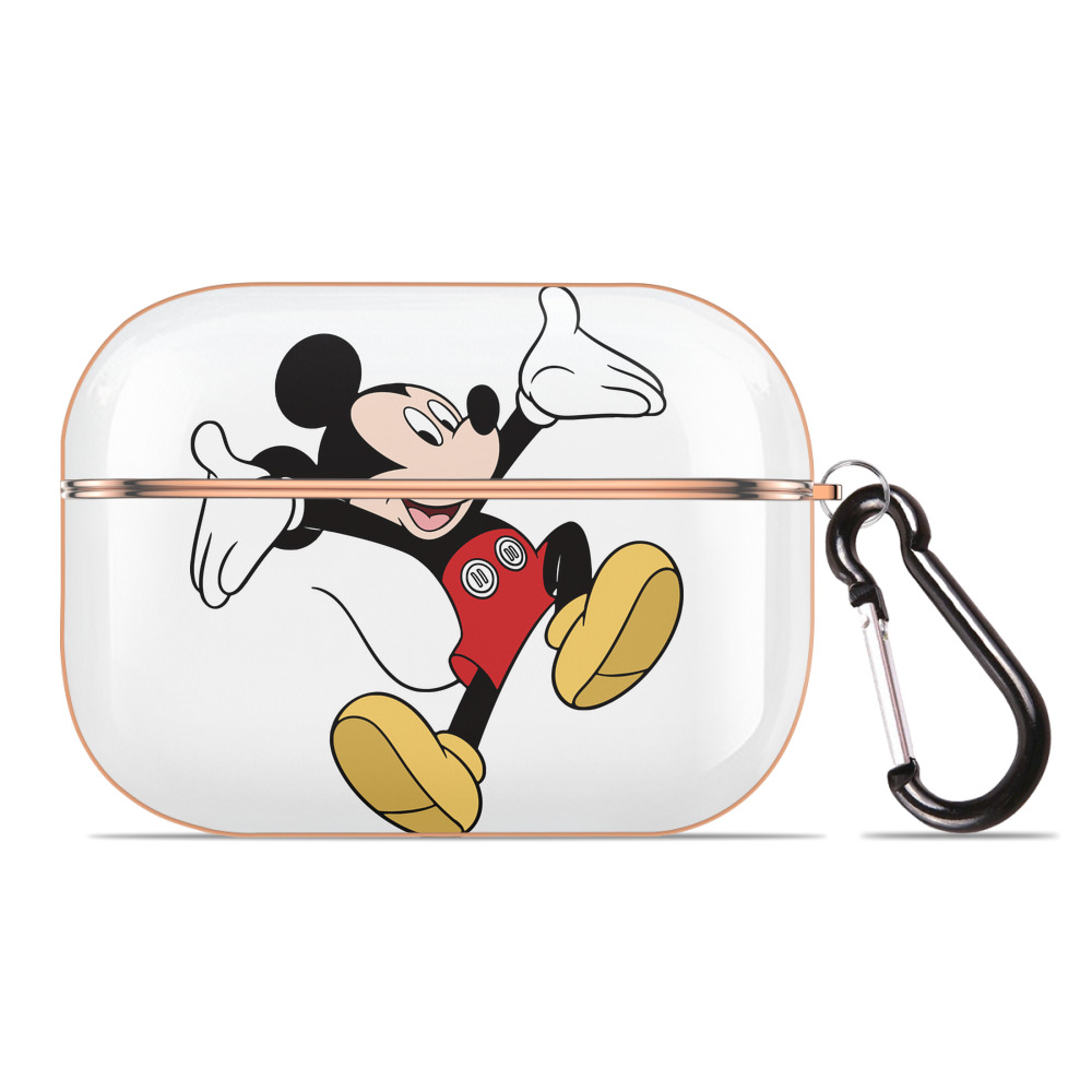 （画像用） ミッキーマウス Mickey Mouse 【AirPods Pro用】ハードシェル保護ケース｜耐衝撃・防指紋・カラビナ付き商品仕様