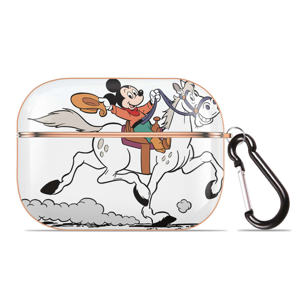 （画像用） ミッキーマウス Mickey Mouse 【AirPods Pro用】ハードシェル保護ケース｜耐衝撃・防指紋・カラビナ付き商品仕様