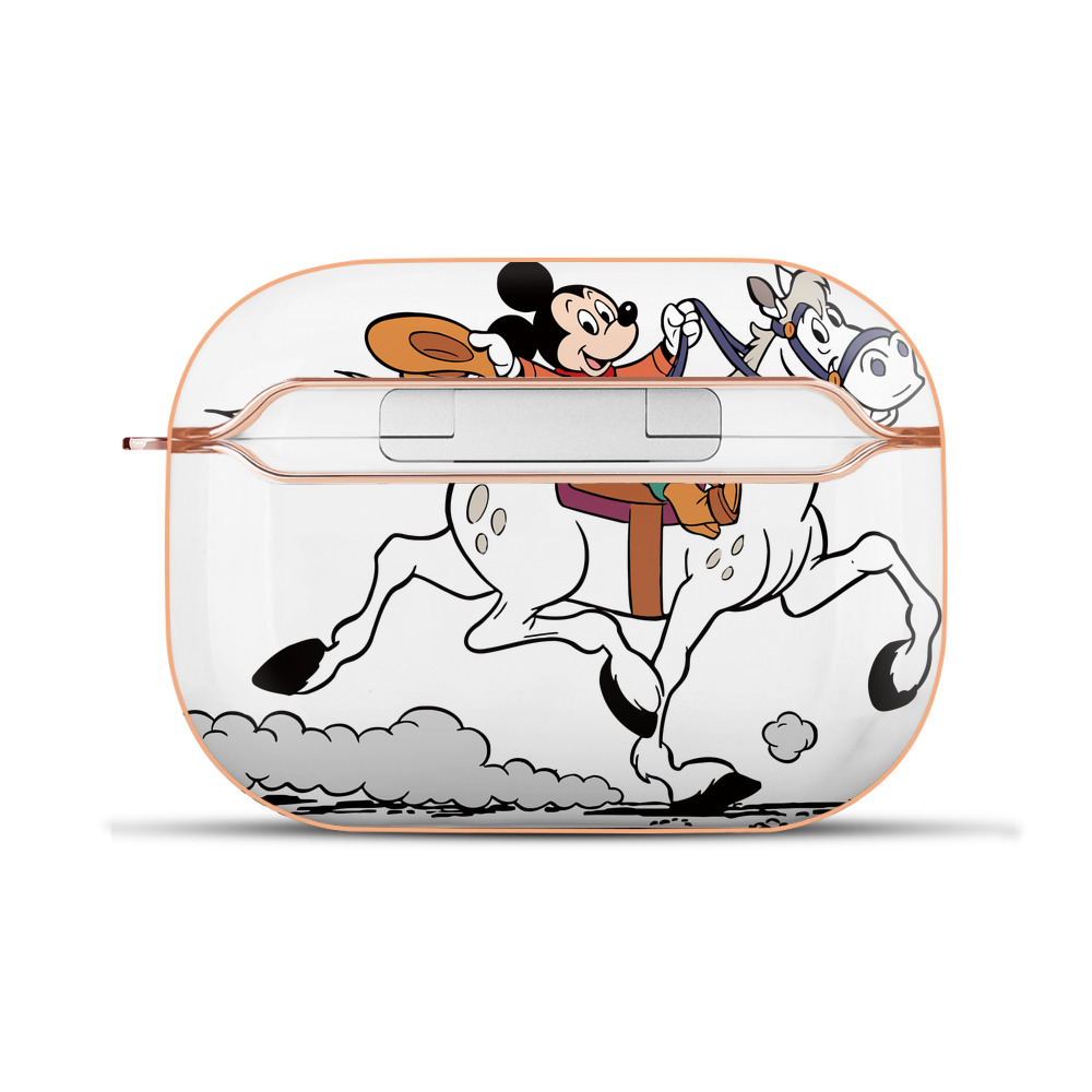 （画像用） ミッキーマウス Mickey Mouse 【AirPods Pro用】ハードシェル保護ケース｜耐衝撃・防指紋・カラビナ付き商品仕様
