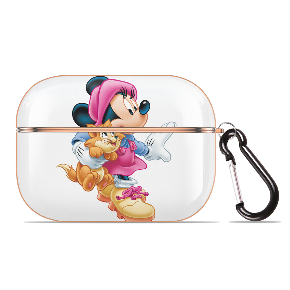 （画像用） ミッキーマウス Mickey Mouse 【AirPods Pro用】ハードシェル保護ケース｜耐衝撃・防指紋・カラビナ付き商品仕様