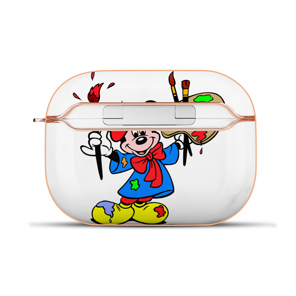 （画像用） ミッキーマウス Mickey Mouse 【AirPods Pro用】ハードシェル保護ケース｜耐衝撃・防指紋・カラビナ付き商品仕様