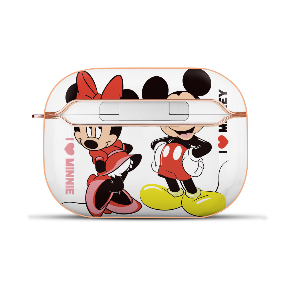 （画像用） ミッキーマウス Mickey Mouse 【AirPods Pro用】ハードシェル保護ケース｜耐衝撃・防指紋・カラビナ付き商品仕様