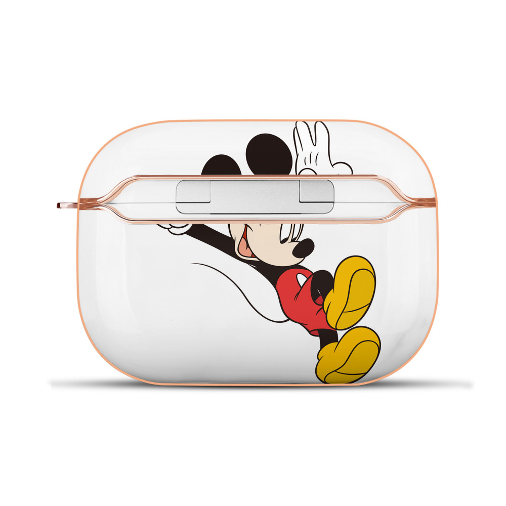 （画像用） ミッキーマウス Mickey Mouse 【AirPods Pro用】ハードシェル保護ケース｜耐衝撃・防指紋・カラビナ付き商品仕様