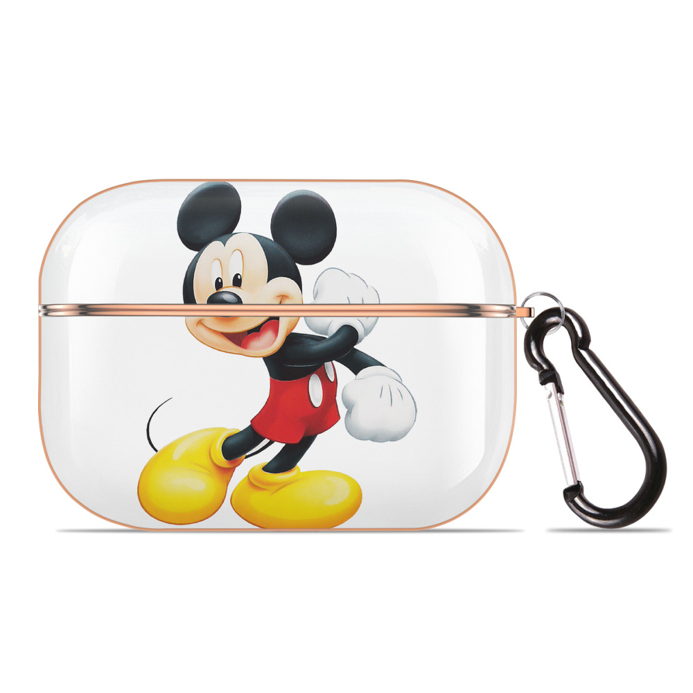 （画像用） ミッキーマウス Mickey Mouse 【AirPods Pro用】ハードシェル保護ケース｜耐衝撃・防指紋・カラビナ付き商品仕様