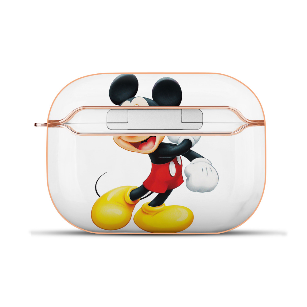 （画像用） ミッキーマウス Mickey Mouse 【AirPods Pro用】ハードシェル保護ケース｜耐衝撃・防指紋・カラビナ付き商品仕様