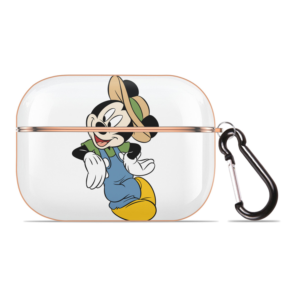 （画像用） ミッキーマウス Mickey Mouse 【AirPods Pro用】ハードシェル保護ケース｜耐衝撃・防指紋・カラビナ付き商品仕様