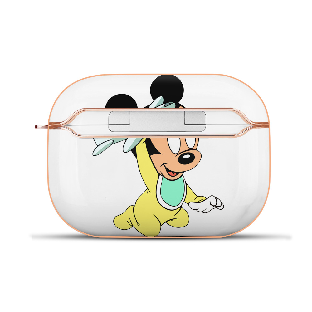 （画像用） ミッキーマウス Mickey Mouse 【AirPods Pro用】ハードシェル保護ケース｜耐衝撃・防指紋・カラビナ付き商品仕様