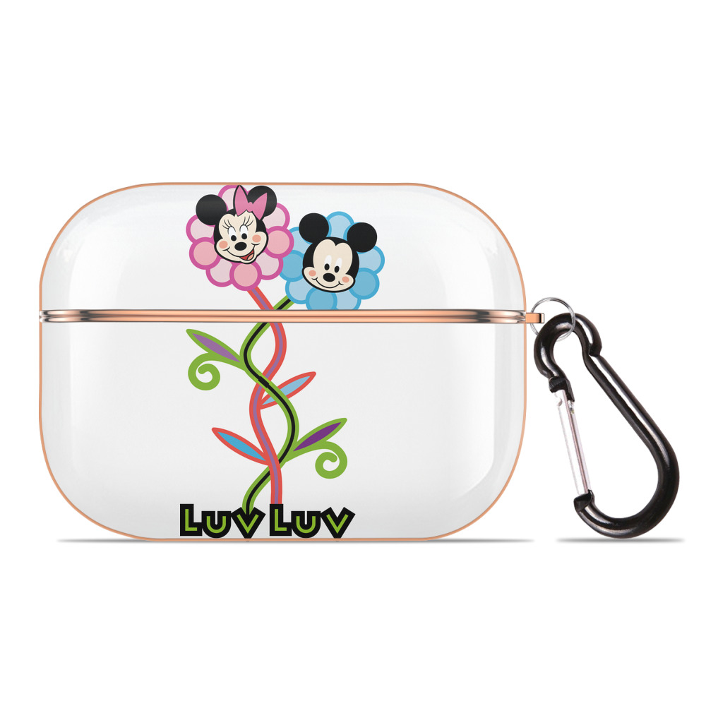（画像用） ミッキーマウス Mickey Mouse 【AirPods Pro用】ハードシェル保護ケース｜耐衝撃・防指紋・カラビナ付き商品仕様