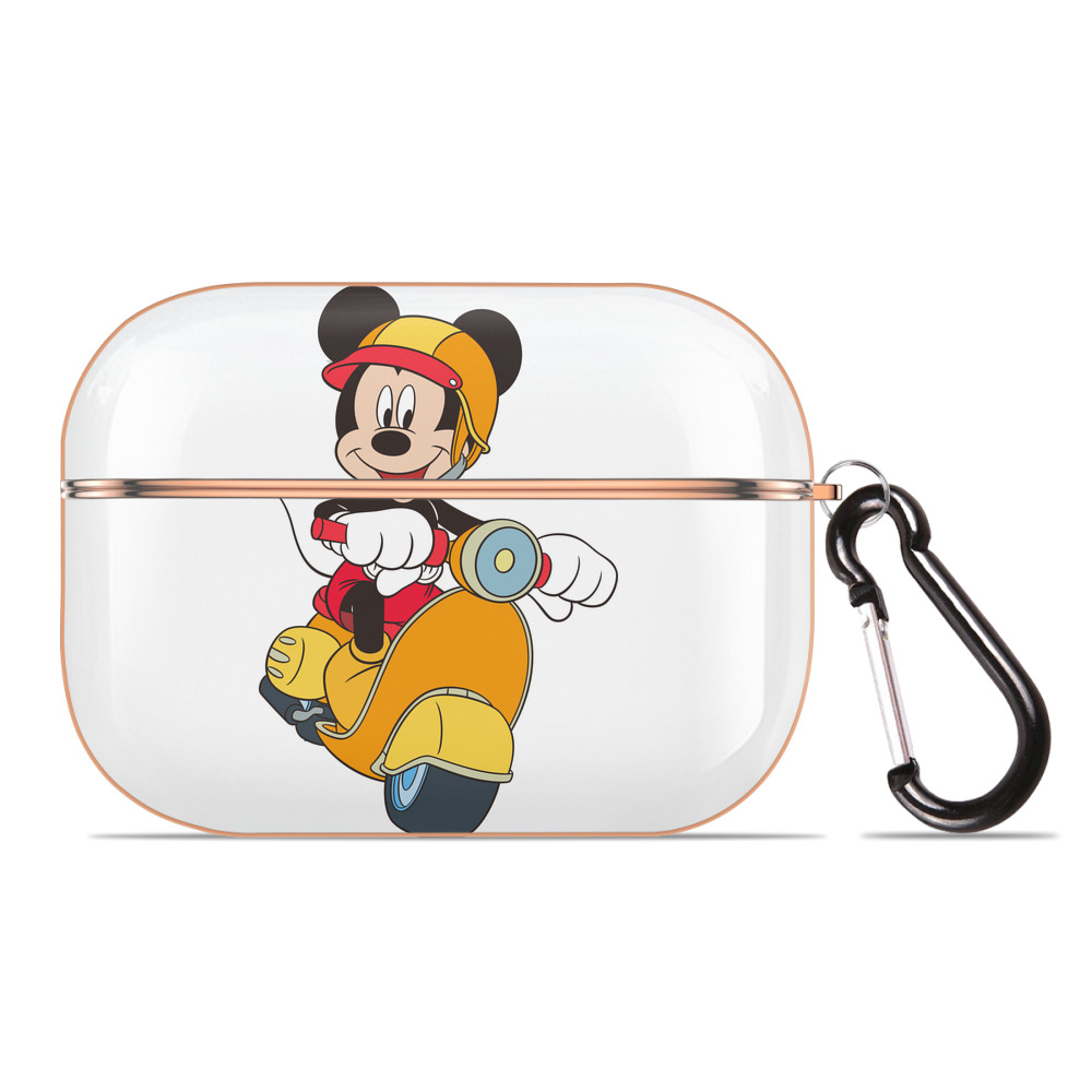 （画像用） ミッキーマウス Mickey Mouse 【AirPods Pro用】ハードシェル保護ケース｜耐衝撃・防指紋・カラビナ付き商品仕様