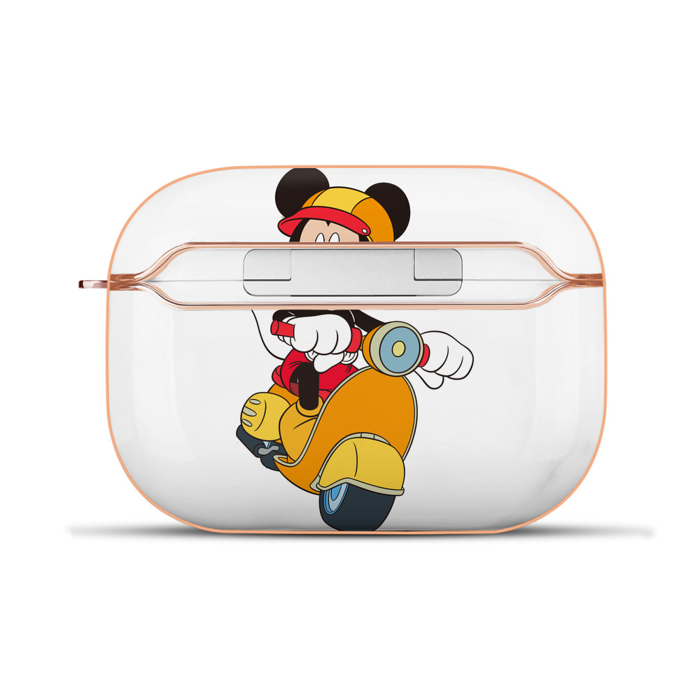 （画像用） ミッキーマウス Mickey Mouse 【AirPods Pro用】ハードシェル保護ケース｜耐衝撃・防指紋・カラビナ付き商品仕様
