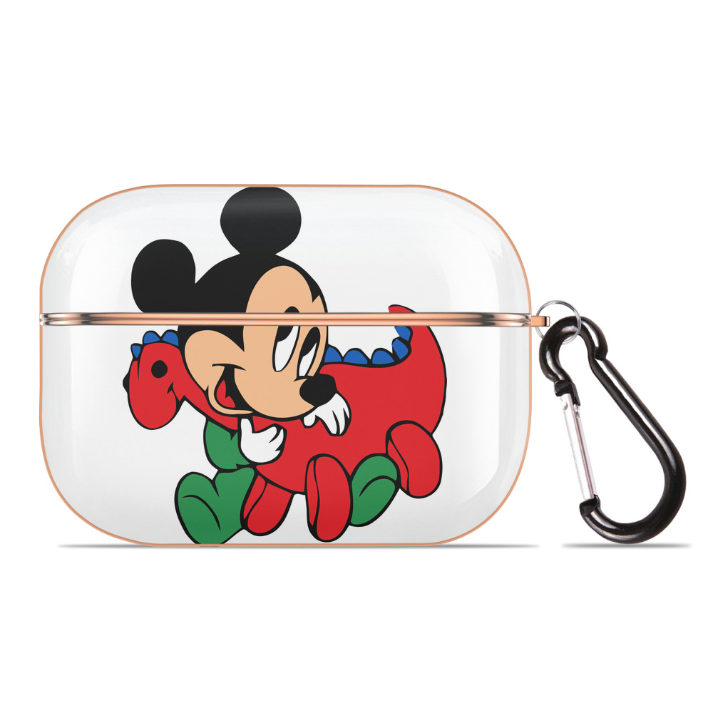（画像用） ミッキーマウス Mickey Mouse 【AirPods Pro用】ハードシェル保護ケース｜耐衝撃・防指紋・カラビナ付き商品仕様