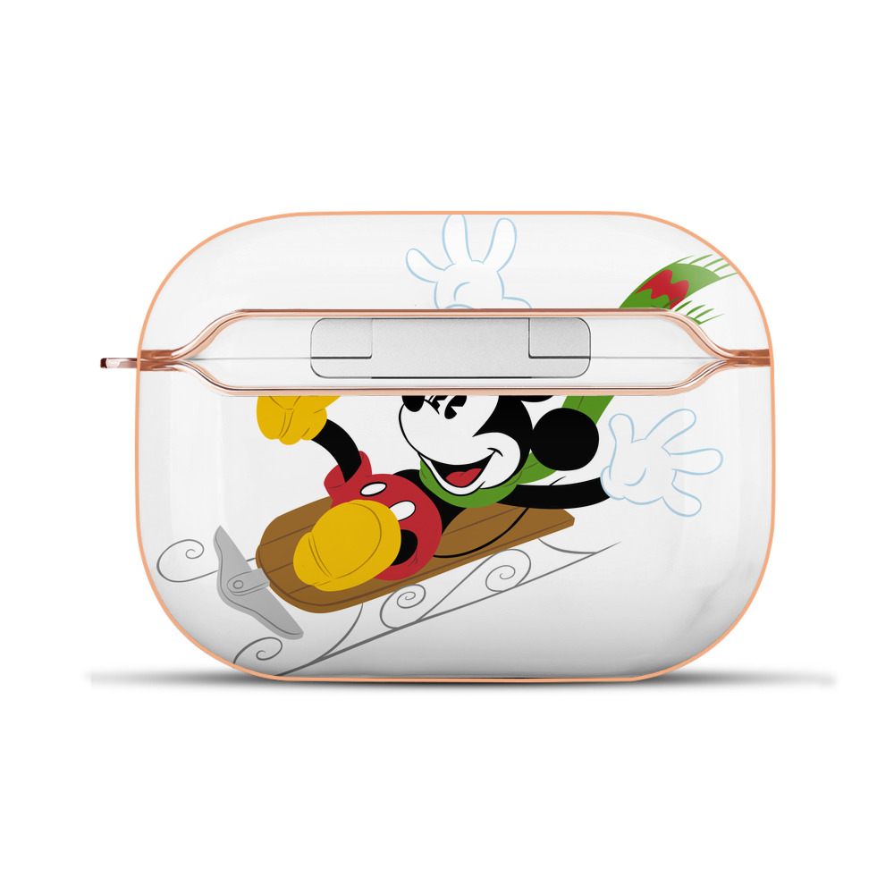 （画像用） ミッキーマウス Mickey Mouse 【AirPods Pro用】ハードシェル保護ケース｜耐衝撃・防指紋・カラビナ付き商品仕様