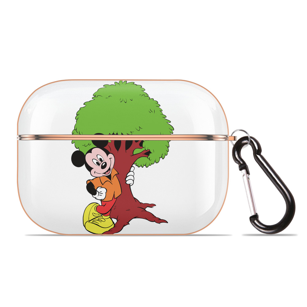 （画像用） ミッキーマウス Mickey Mouse 【AirPods Pro用】ハードシェル保護ケース｜耐衝撃・防指紋・カラビナ付き商品仕様