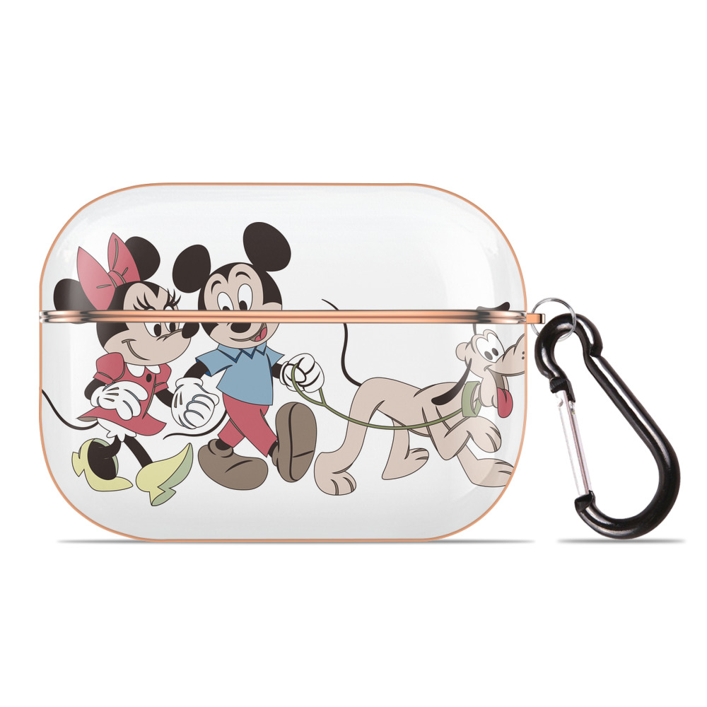 （画像用） ミッキーマウス Mickey Mouse 【AirPods Pro用】ハードシェル保護ケース｜耐衝撃・防指紋・カラビナ付き商品仕様