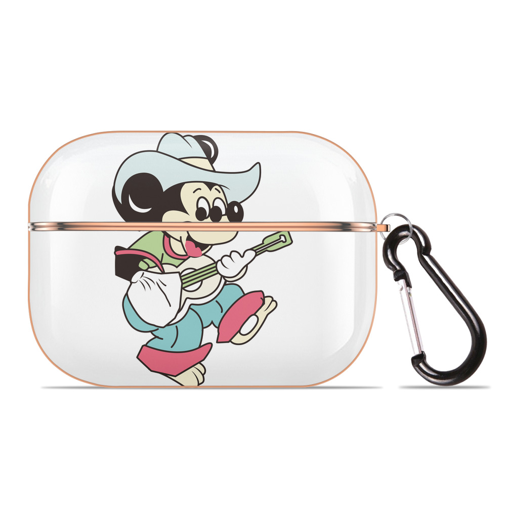 （画像用） ミッキーマウス Mickey Mouse 【AirPods Pro用】ハードシェル保護ケース｜耐衝撃・防指紋・カラビナ付き商品仕様