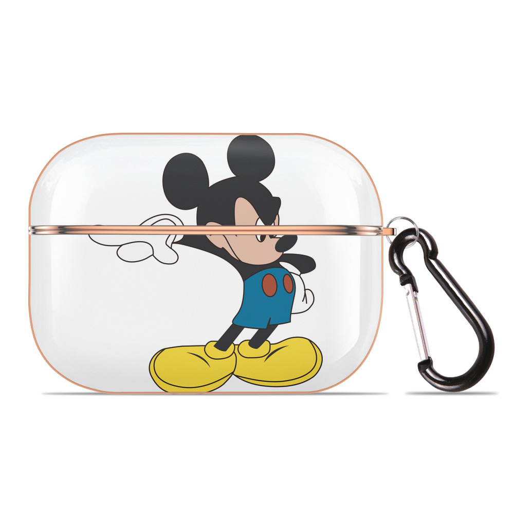（画像用） ミッキーマウス Mickey Mouse 【AirPods Pro用】ハードシェル保護ケース｜耐衝撃・防指紋・カラビナ付き商品仕様