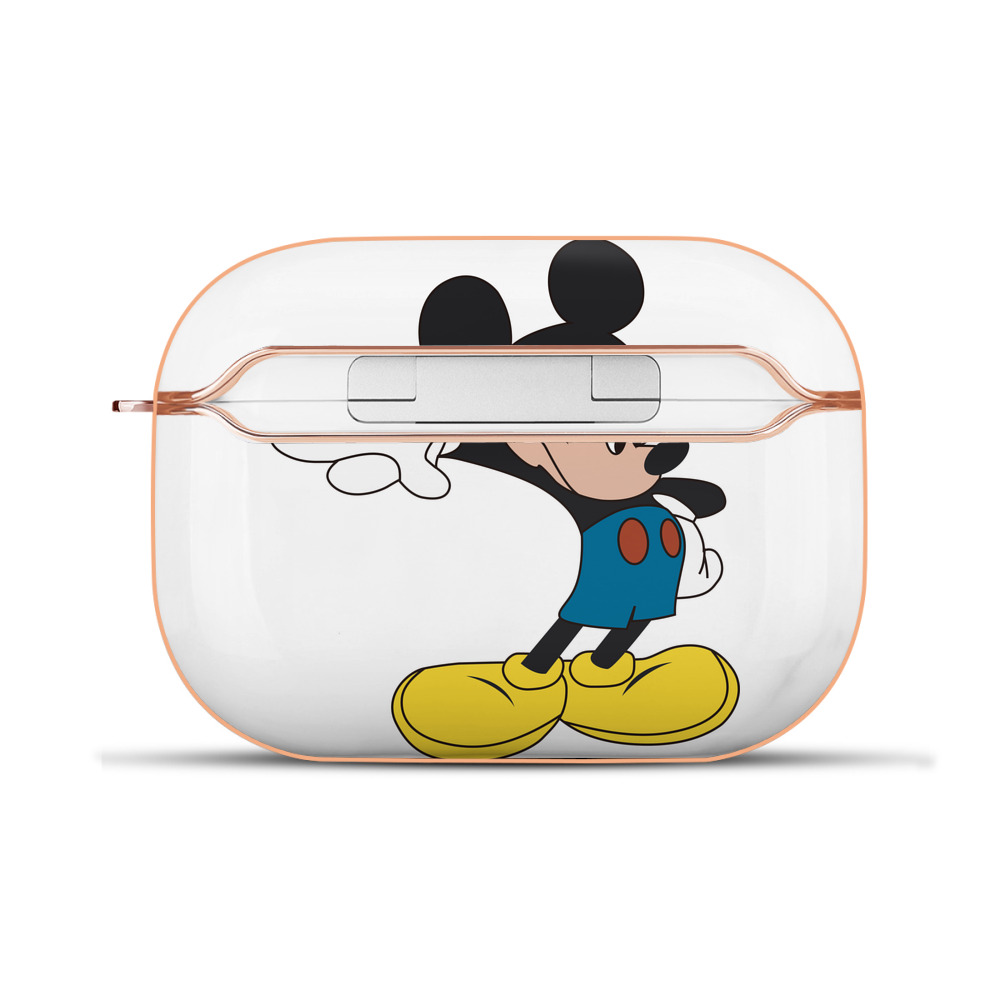 （画像用） ミッキーマウス Mickey Mouse 【AirPods Pro用】ハードシェル保護ケース｜耐衝撃・防指紋・カラビナ付き商品仕様