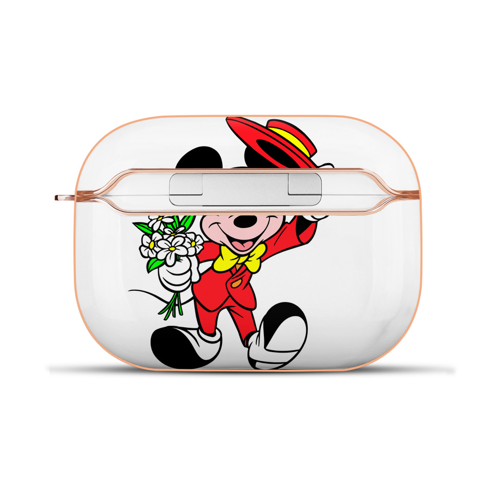 （画像用） ミッキーマウス Mickey Mouse 【AirPods Pro用】ハードシェル保護ケース｜耐衝撃・防指紋・カラビナ付き商品仕様