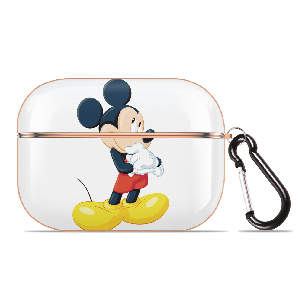 （画像用） ミッキーマウス Mickey Mouse 【AirPods Pro用】ハードシェル保護ケース｜耐衝撃・防指紋・カラビナ付き商品仕様