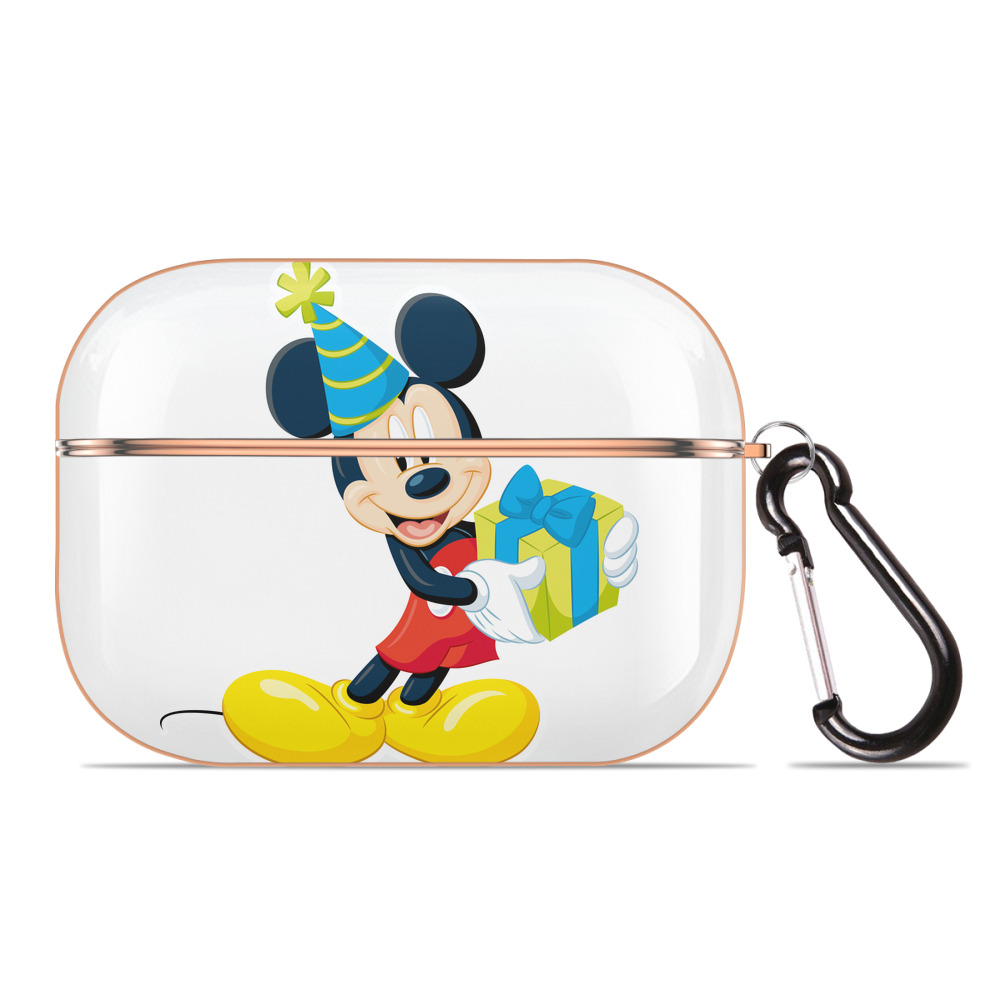 （画像用） ミッキーマウス Mickey Mouse 【AirPods Pro用】ハードシェル保護ケース｜耐衝撃・防指紋・カラビナ付き商品仕様