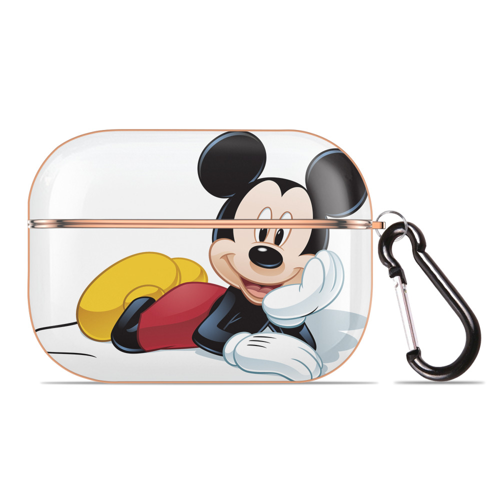 （画像用） ミッキーマウス Mickey Mouse 【AirPods Pro用】ハードシェル保護ケース｜耐衝撃・防指紋・カラビナ付き商品仕様