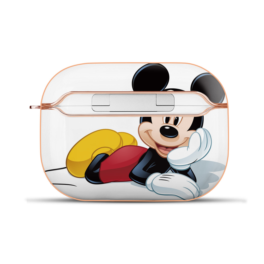 （画像用） ミッキーマウス Mickey Mouse 【AirPods Pro用】ハードシェル保護ケース｜耐衝撃・防指紋・カラビナ付き商品仕様