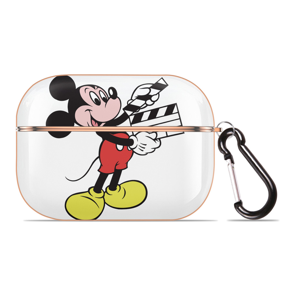 （画像用） ミッキーマウス Mickey Mouse 【AirPods Pro用】ハードシェル保護ケース｜耐衝撃・防指紋・カラビナ付き商品仕様