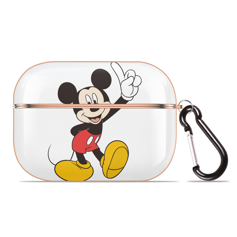 （画像用） ミッキーマウス Mickey Mouse 【AirPods Pro用】ハードシェル保護ケース｜耐衝撃・防指紋・カラビナ付き商品仕様