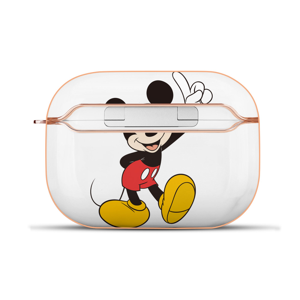 （画像用） ミッキーマウス Mickey Mouse 【AirPods Pro用】ハードシェル保護ケース｜耐衝撃・防指紋・カラビナ付き商品仕様