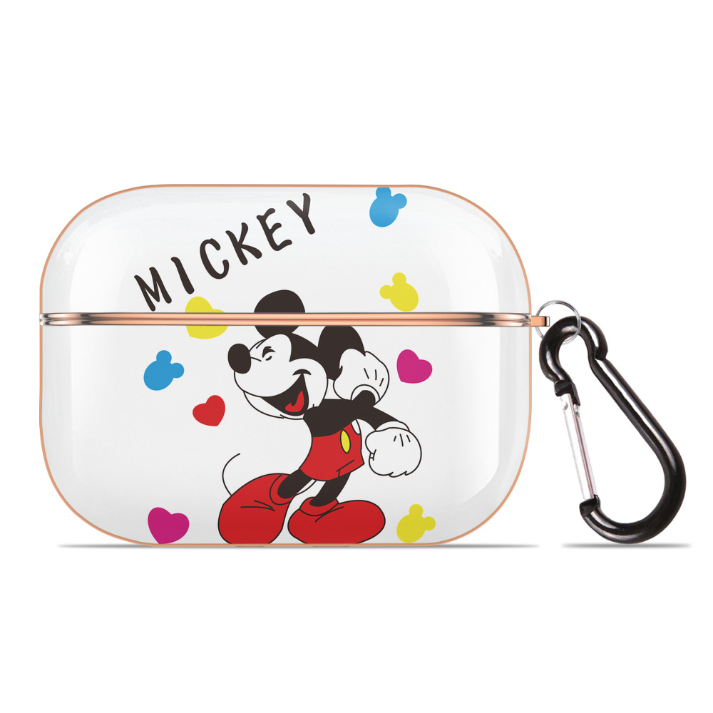 （画像用） ミッキーマウス Mickey Mouse 【AirPods Pro用】ハードシェル保護ケース｜耐衝撃・防指紋・カラビナ付き商品仕様