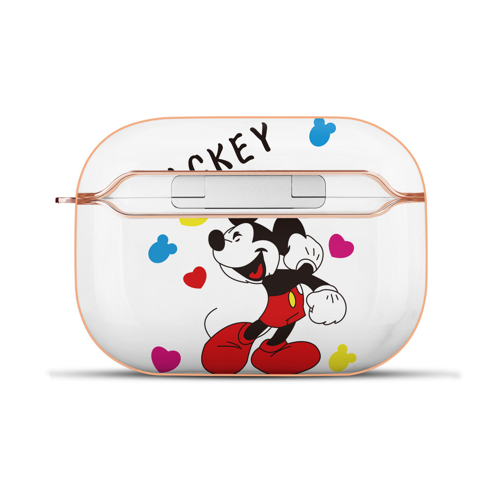 （画像用） ミッキーマウス Mickey Mouse 【AirPods Pro用】ハードシェル保護ケース｜耐衝撃・防指紋・カラビナ付き商品仕様