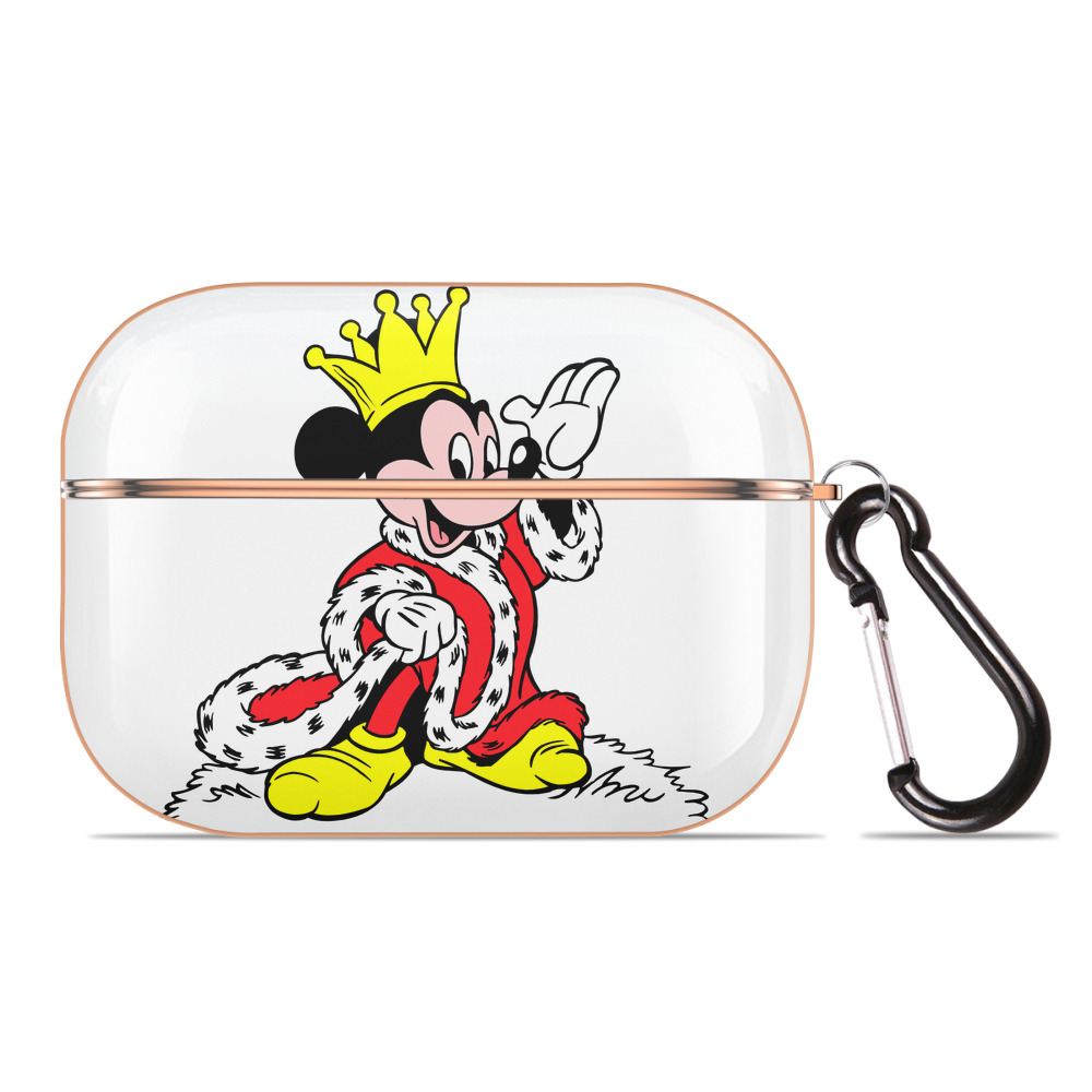 （画像用） ミッキーマウス Mickey Mouse 【AirPods Pro用】ハードシェル保護ケース｜耐衝撃・防指紋・カラビナ付き商品仕様