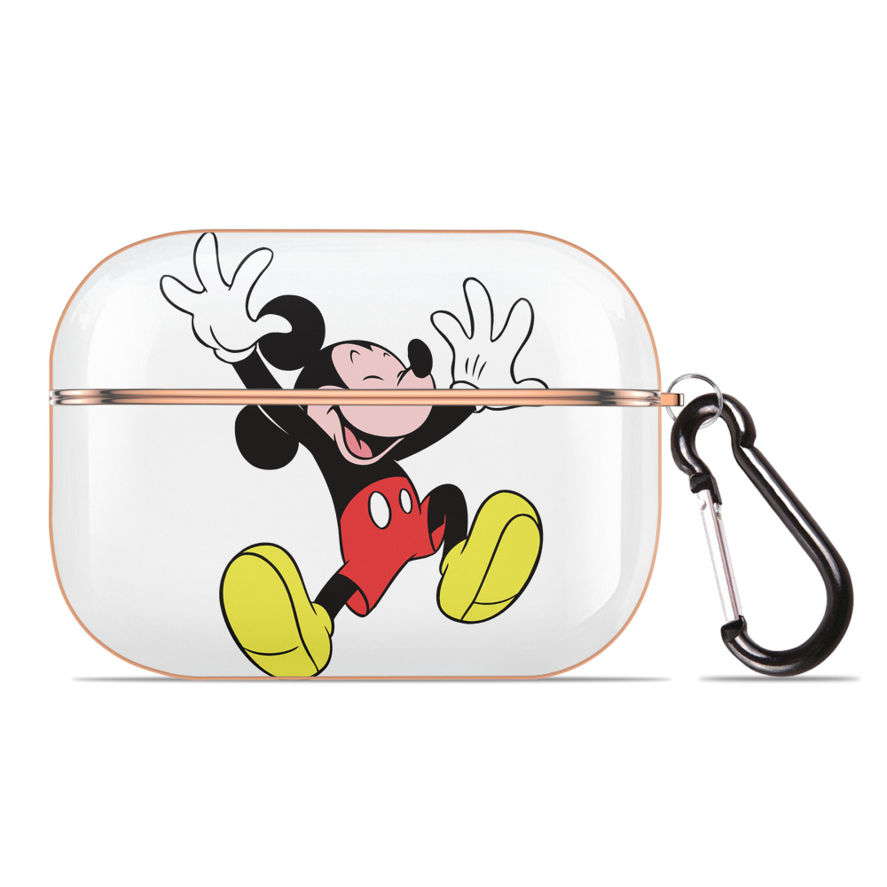 （画像用） ミッキーマウス Mickey Mouse 【AirPods Pro用】ハードシェル保護ケース｜耐衝撃・防指紋・カラビナ付き商品仕様