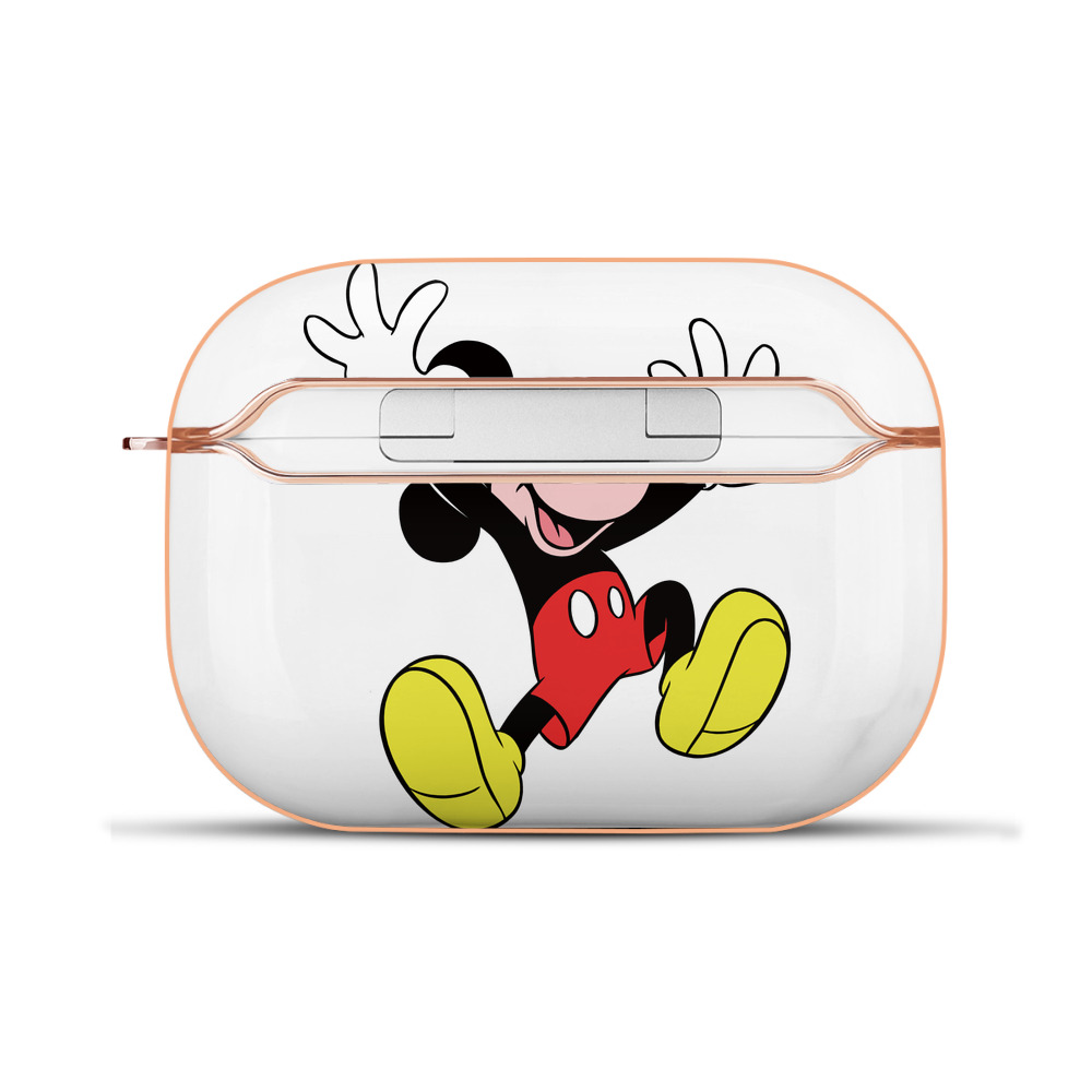 （画像用） ミッキーマウス Mickey Mouse 【AirPods Pro用】ハードシェル保護ケース｜耐衝撃・防指紋・カラビナ付き商品仕様