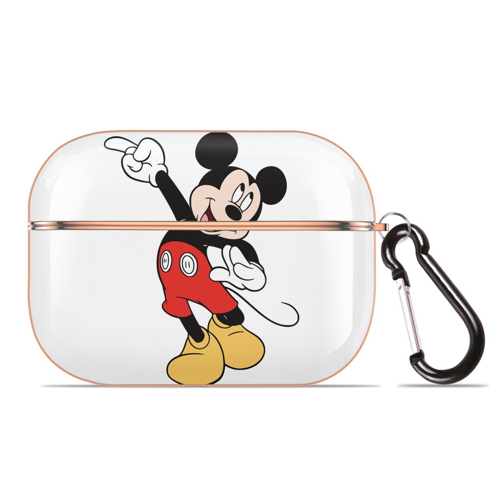（画像用） ミッキーマウス Mickey Mouse 【AirPods Pro用】ハードシェル保護ケース｜耐衝撃・防指紋・カラビナ付き商品仕様