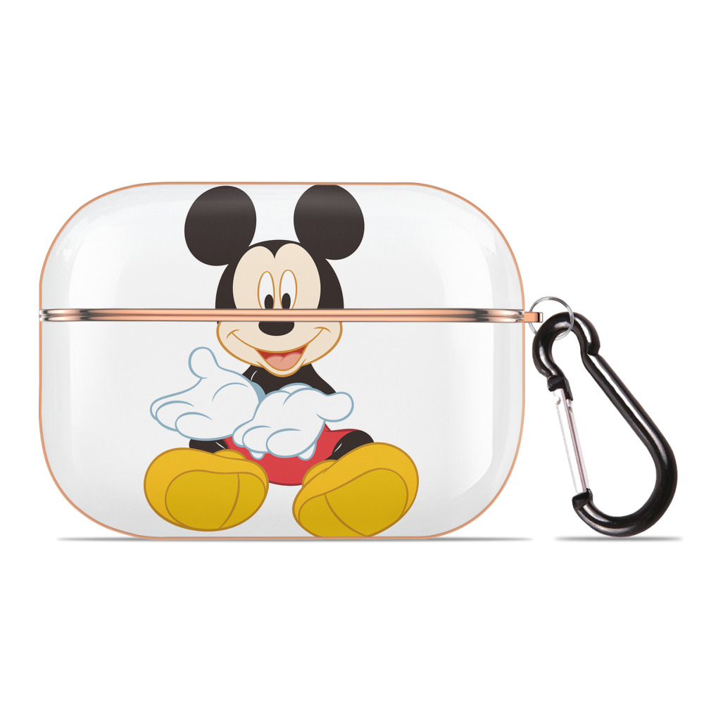 （画像用） ミッキーマウス Mickey Mouse 【AirPods Pro用】ハードシェル保護ケース｜耐衝撃・防指紋・カラビナ付き商品仕様