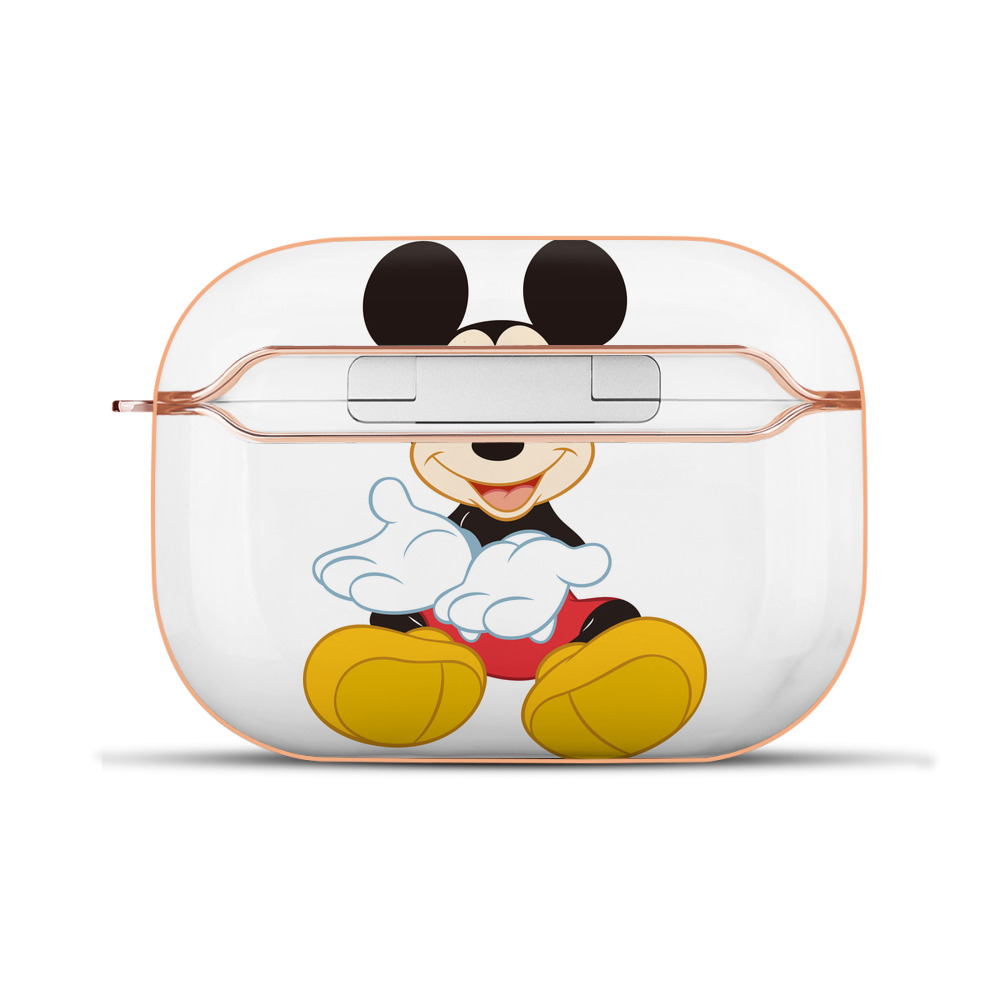 （画像用） ミッキーマウス Mickey Mouse 【AirPods Pro用】ハードシェル保護ケース｜耐衝撃・防指紋・カラビナ付き商品仕様