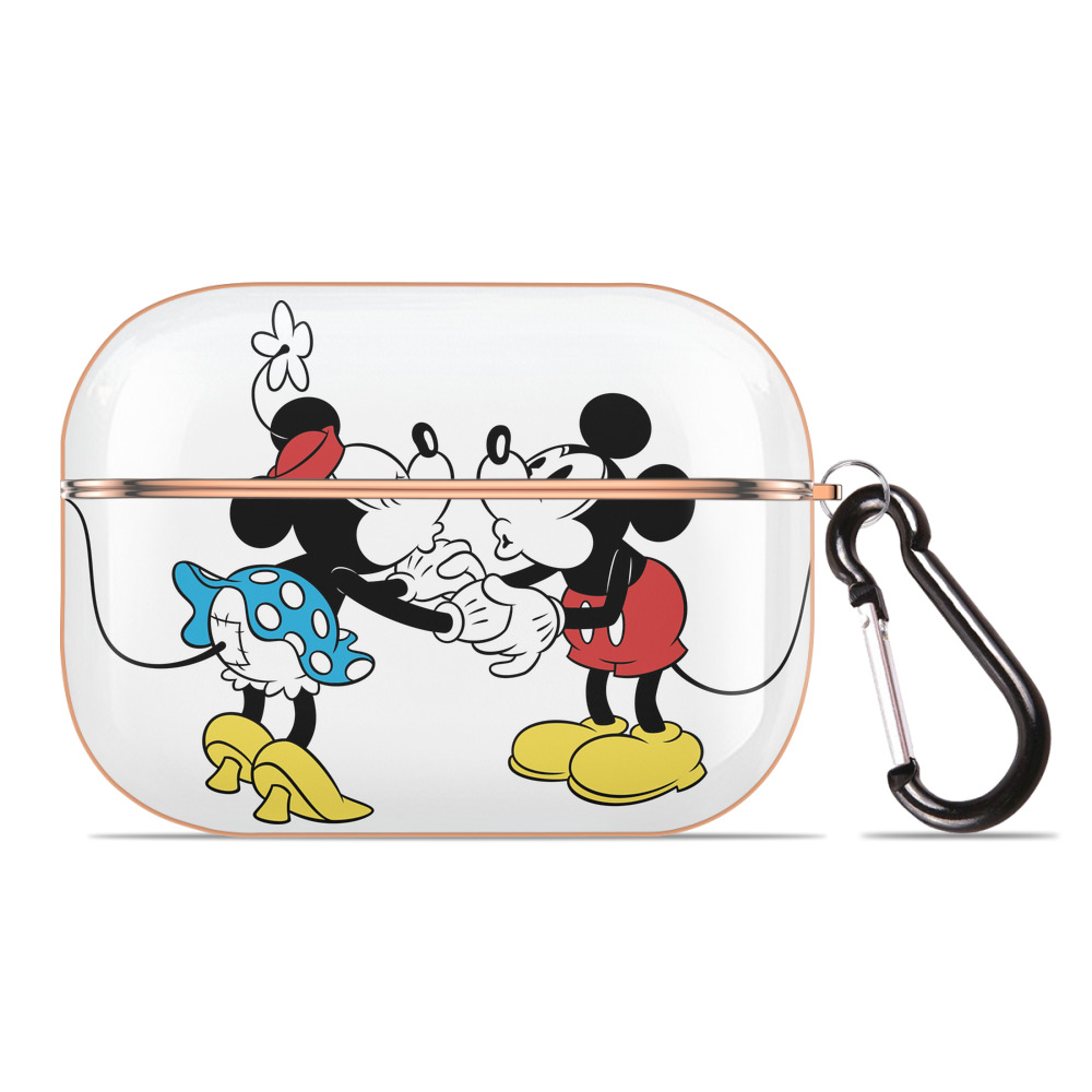 （画像用） ミッキーマウス Mickey Mouse 【AirPods Pro用】ハードシェル保護ケース｜耐衝撃・防指紋・カラビナ付き商品仕様
