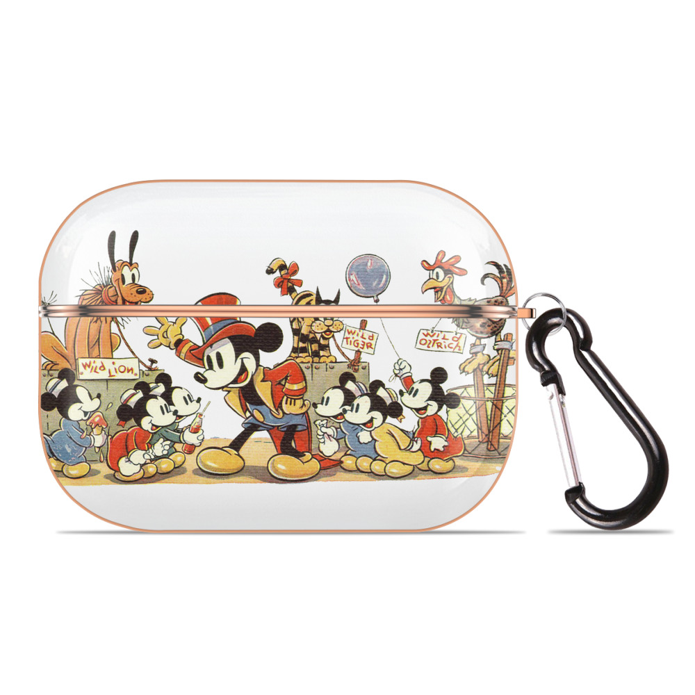 （画像用） ミッキーマウス Mickey Mouse 【AirPods Pro用】ハードシェル保護ケース｜耐衝撃・防指紋・カラビナ付き商品仕様