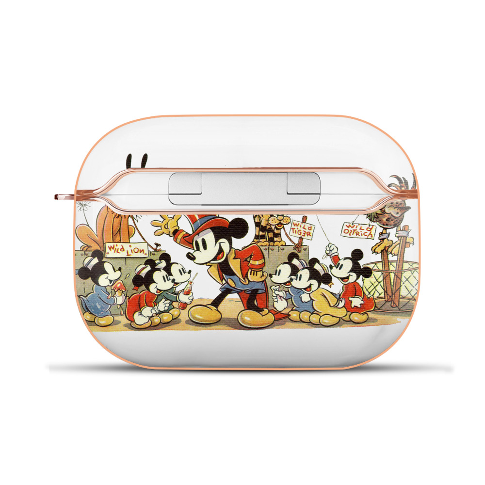 （画像用） ミッキーマウス Mickey Mouse 【AirPods Pro用】ハードシェル保護ケース｜耐衝撃・防指紋・カラビナ付き商品仕様