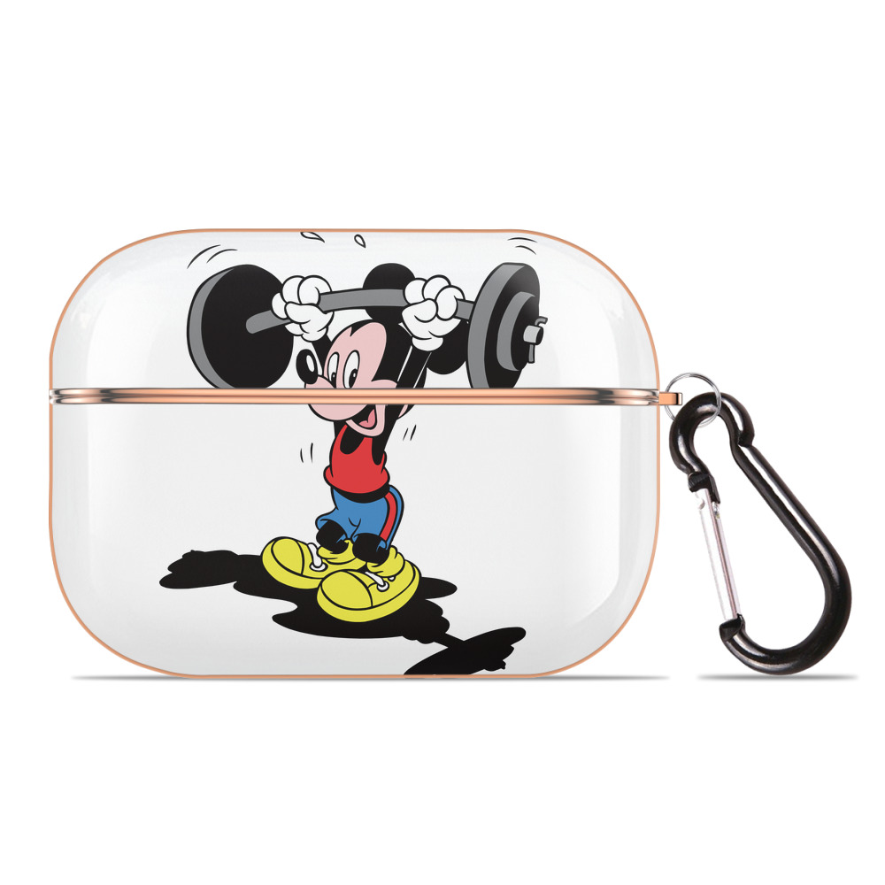 （画像用） ミッキーマウス Mickey Mouse 【AirPods Pro用】ハードシェル保護ケース｜耐衝撃・防指紋・カラビナ付き商品仕様