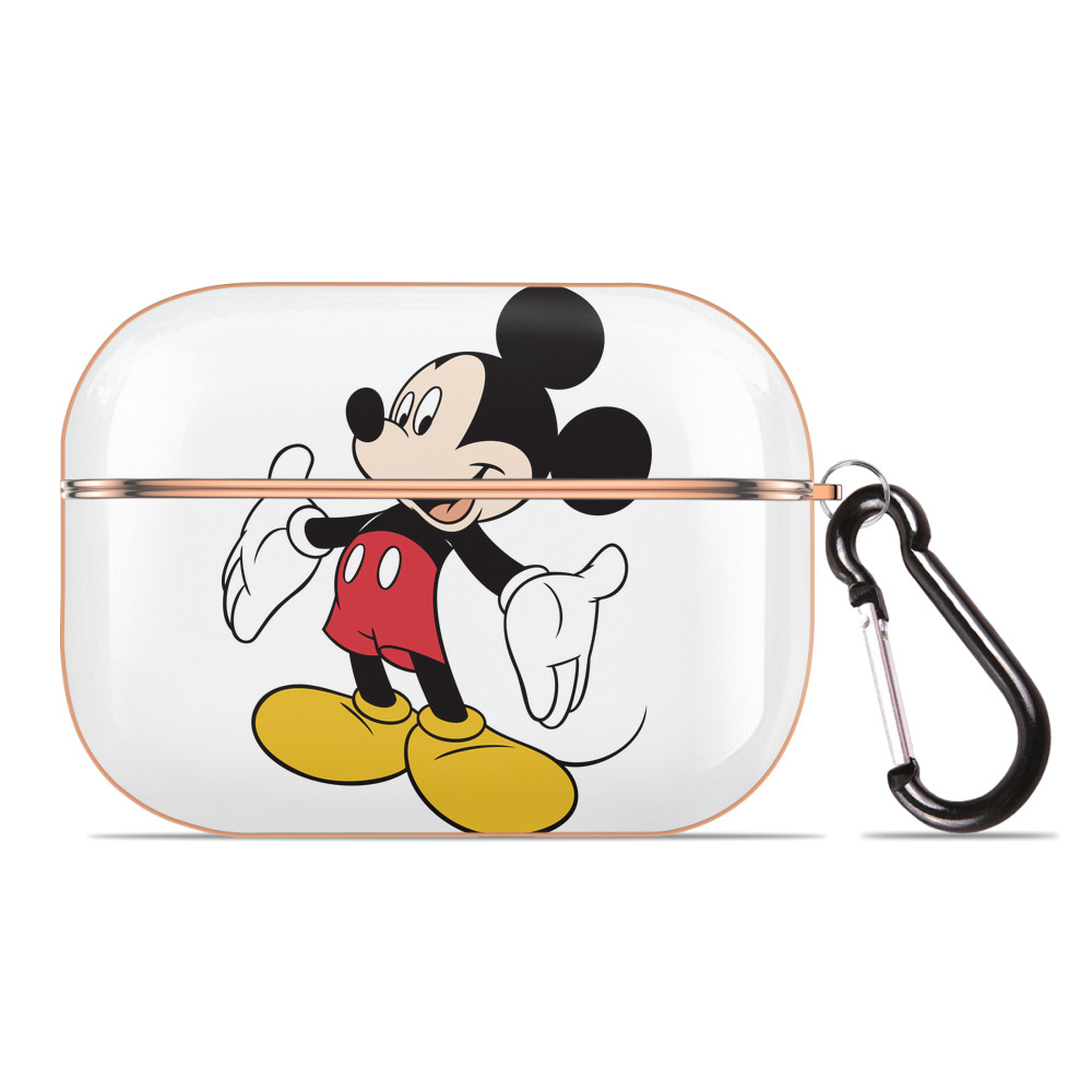 （画像用） ミッキーマウス Mickey Mouse 【AirPods Pro用】ハードシェル保護ケース｜耐衝撃・防指紋・カラビナ付き商品仕様