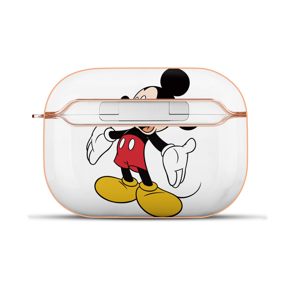 （画像用） ミッキーマウス Mickey Mouse 【AirPods Pro用】ハードシェル保護ケース｜耐衝撃・防指紋・カラビナ付き商品仕様