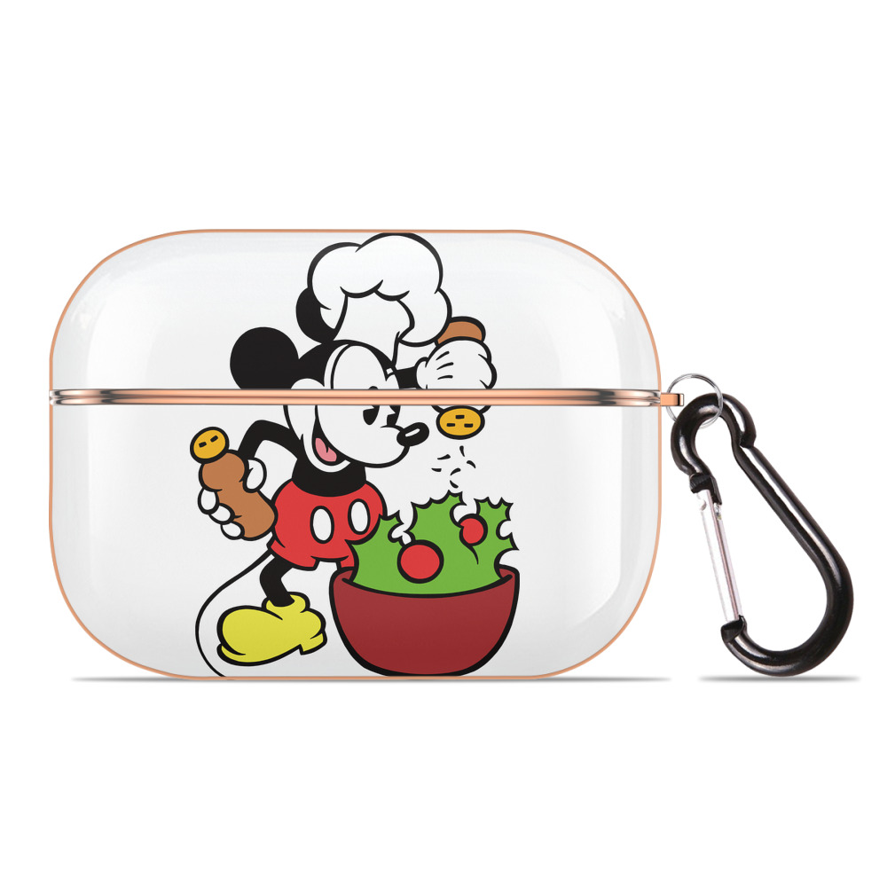（画像用） ミッキーマウス Mickey Mouse 【AirPods Pro用】ハードシェル保護ケース｜耐衝撃・防指紋・カラビナ付き商品仕様