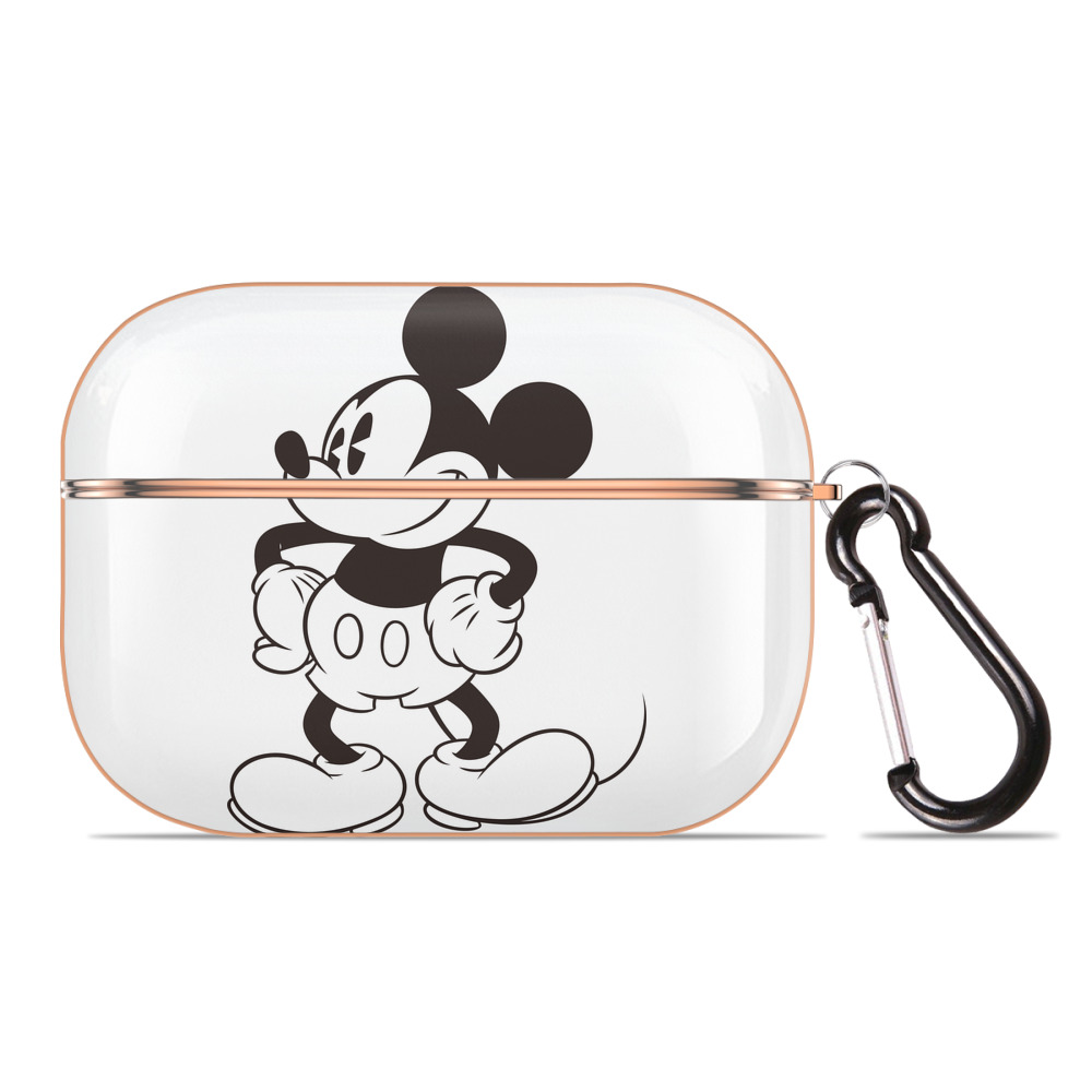 （画像用） ミッキーマウス Mickey Mouse 【AirPods Pro用】ハードシェル保護ケース｜耐衝撃・防指紋・カラビナ付き商品仕様