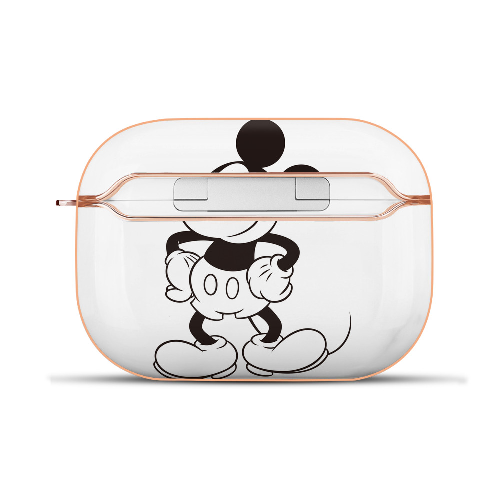 （画像用） ミッキーマウス Mickey Mouse 【AirPods Pro用】ハードシェル保護ケース｜耐衝撃・防指紋・カラビナ付き商品仕様