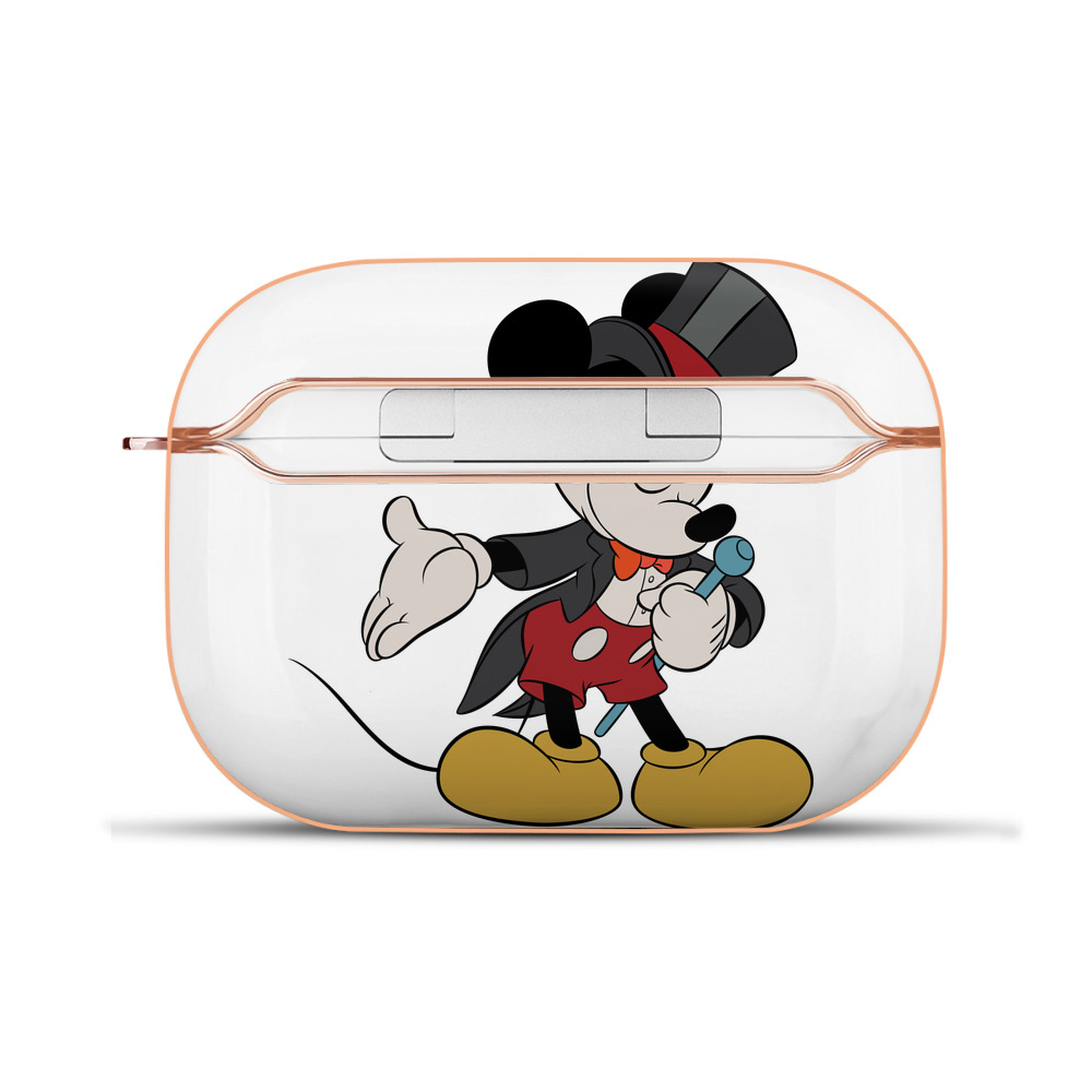 （画像用） ミッキーマウス Mickey Mouse 【AirPods Pro用】ハードシェル保護ケース｜耐衝撃・防指紋・カラビナ付き商品仕様
