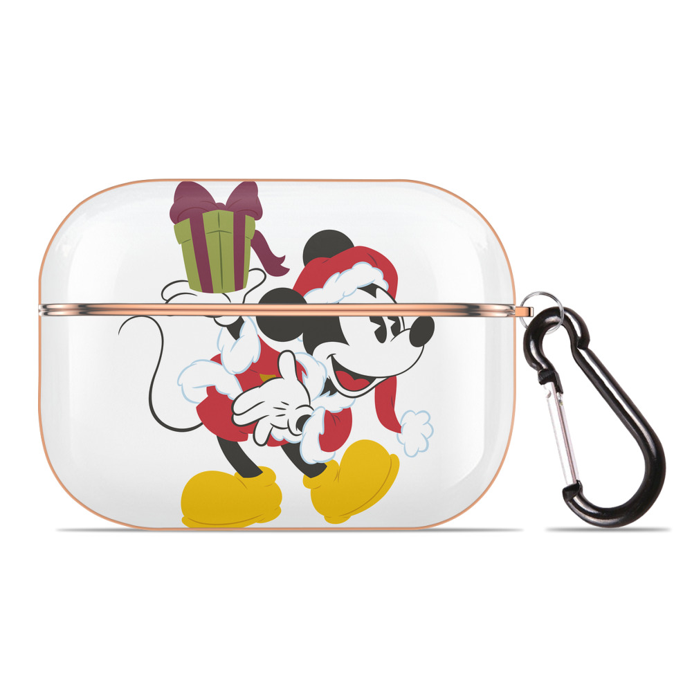 （画像用） ミッキーマウス Mickey Mouse 【AirPods Pro用】ハードシェル保護ケース｜耐衝撃・防指紋・カラビナ付き商品仕様