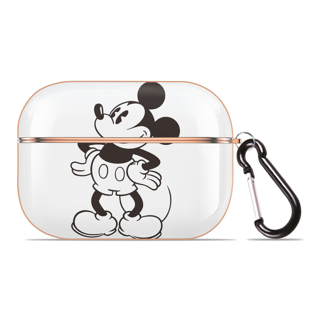 （画像用） ミッキーマウス Mickey Mouse 【AirPods Pro用】ハードシェル保護ケース｜耐衝撃・防指紋・カラビナ付き商品仕様